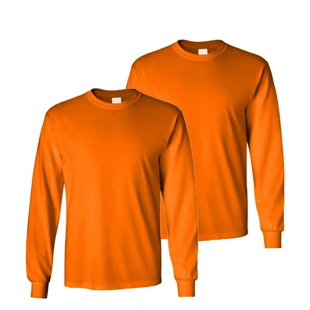 2 Pack Long Sleeve (Ropa De Trabajo) Safety Green Construction T-Shirts | Safety green t-shirt, construction apparel, long sleeve shirt, high visibility clothing, workwear T-Shirts for Men | RADYAN&#xAE;